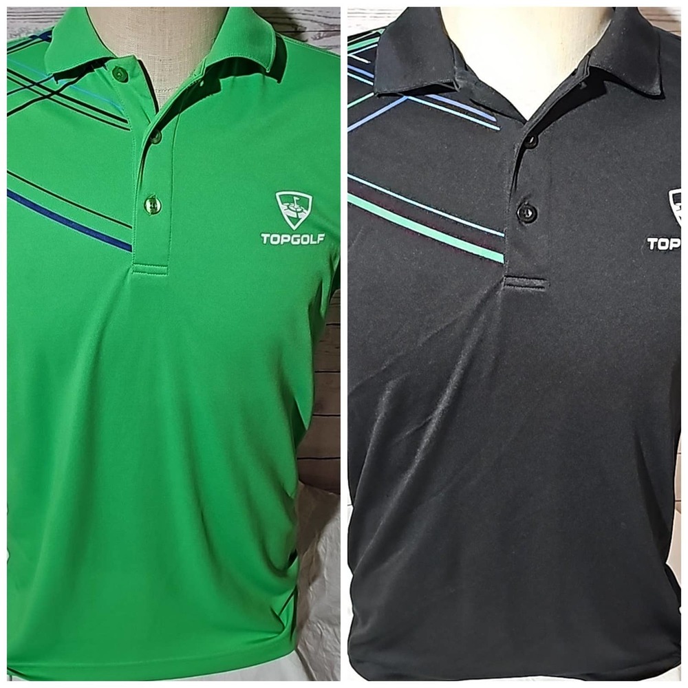 Lot of 2 TopGolf Men's Polo Shirts